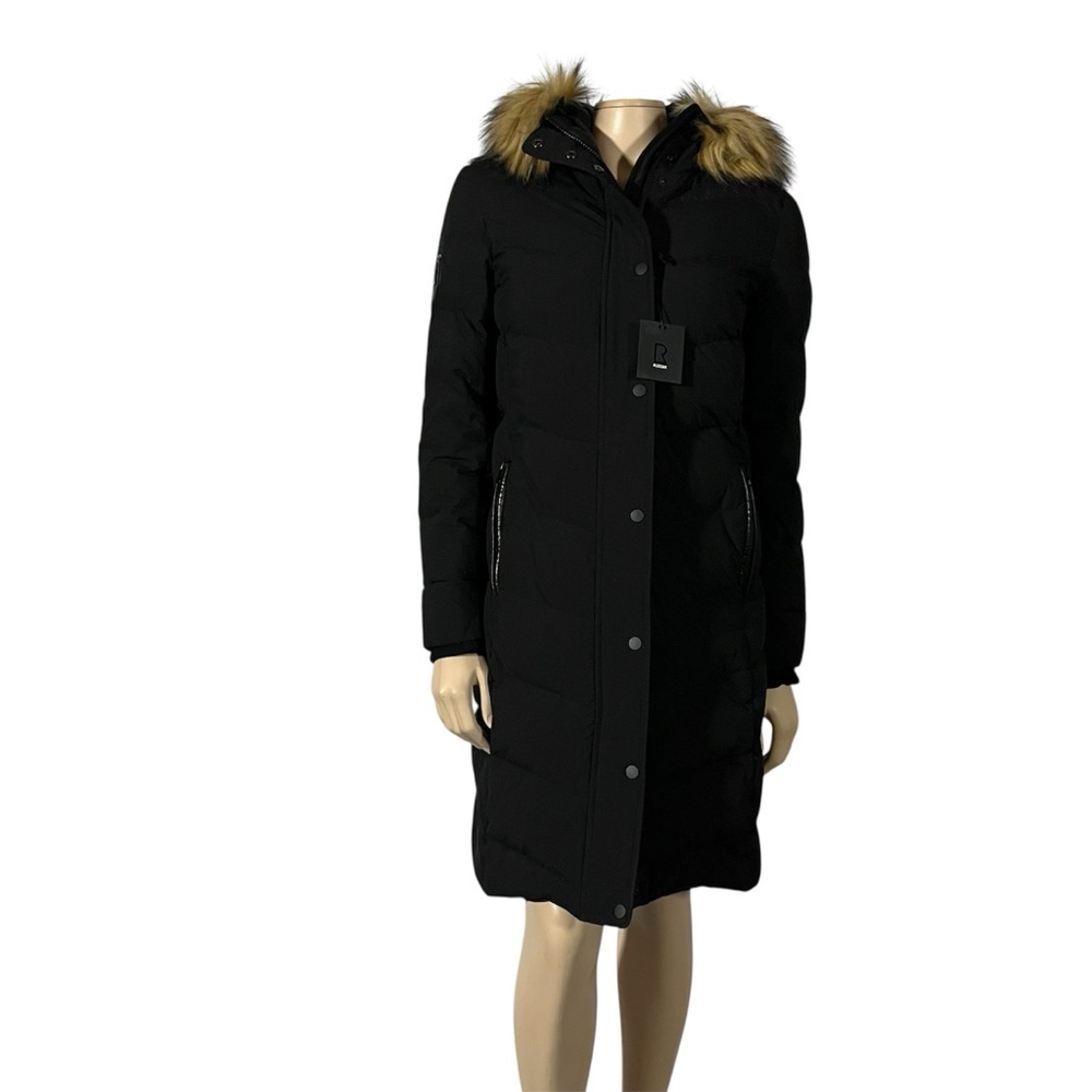 NWT Rudsak Cathy Black Down Puffer Long Jacket - Picture 6 of 15